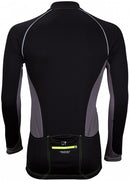 fietsshirt heren zwart/grijs polyester maat S