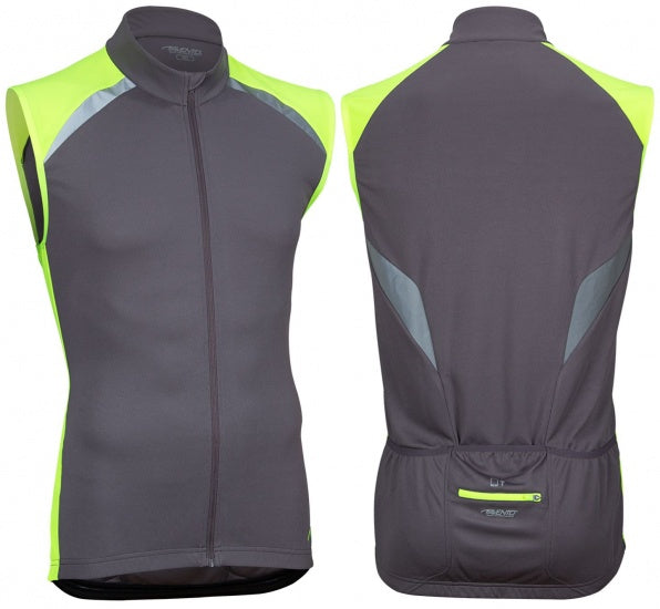 fietsshirt heren polyester antraciet maat M