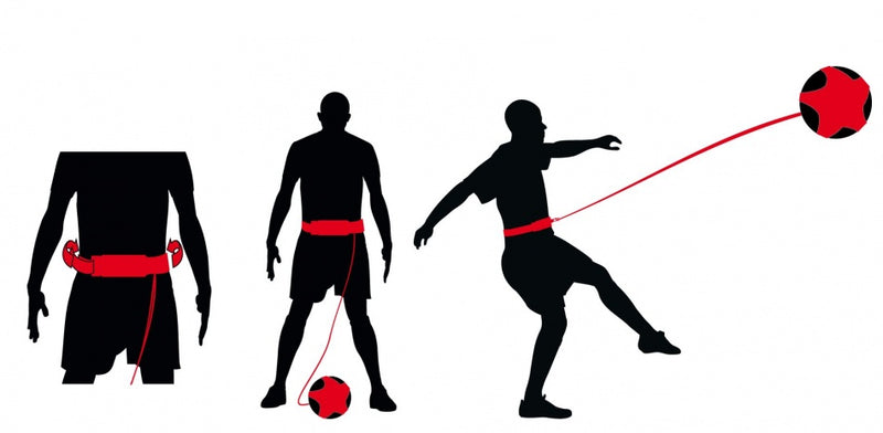 Voetbalvaardigheidstrainer Zwart/Grijs/Rood