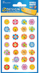 stickervel SunFlower junior 7,6 x 12 cm papier 56-delig