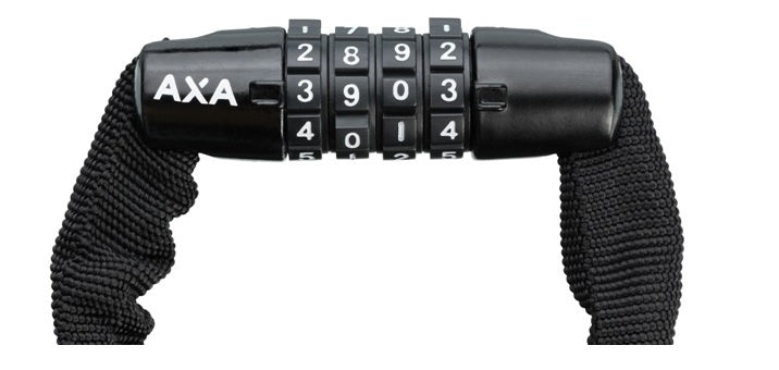 Kettingslot Axa Rigid RCC code 120/3,5 met polyester hoes - roze