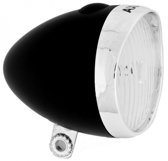 Koplamp Axa Classic op batterijen - zwart (op kaart)