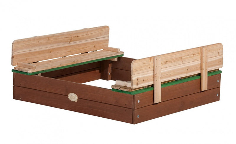 zandbak Ella XL 120 x 120 x 20 cm hout bruin