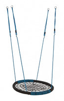nestschommel 108 x 83,5 cm ovaal zwart/blauw