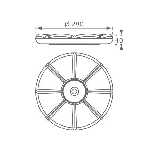 schotelschommel 28 cm donkergroen