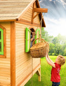 speelhuis Stef 360 x 200 x 232 cm hout blank