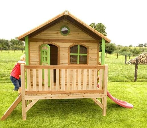 speelhuis Stef 360 x 200 x 232 cm hout blank