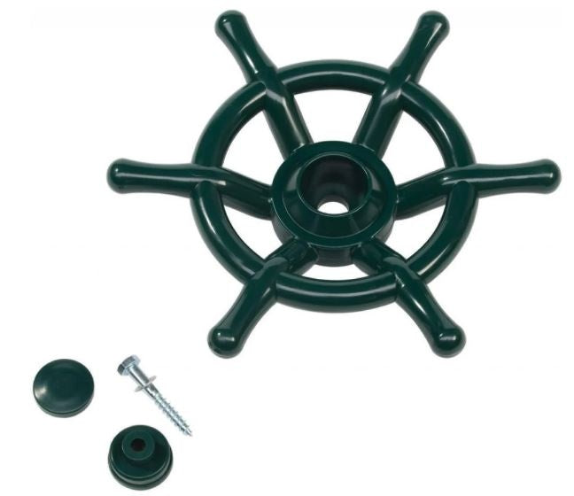 Stuurwiel boot voor speelhuisje 35 cm groen