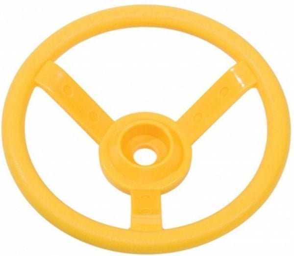 Stuurwiel voor speelhuisje 29 cm geel