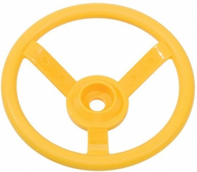 Stuurwiel voor speelhuisje 29 cm geel