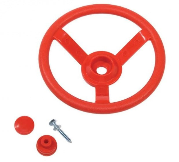 Stuurwiel voor speelhuisje 29 cm rood