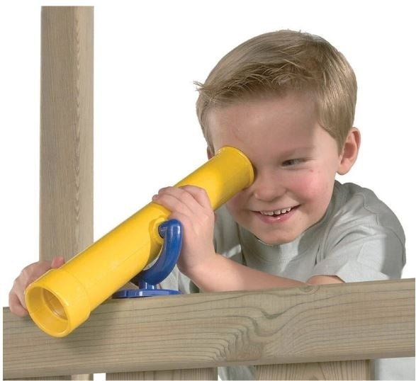 telescoop voor speeltoren geel/blauw 30 cm