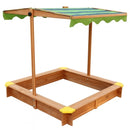 zandbak Lily 118 x 118 x 18 cm hout lichtbruin