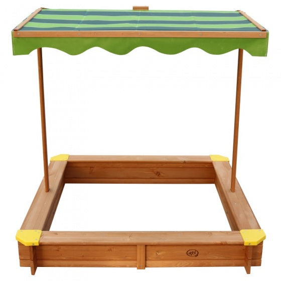 zandbak Lily 118 x 118 x 18 cm hout lichtbruin