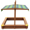 zandbak Lily 118 x 118 x 18 cm hout lichtbruin