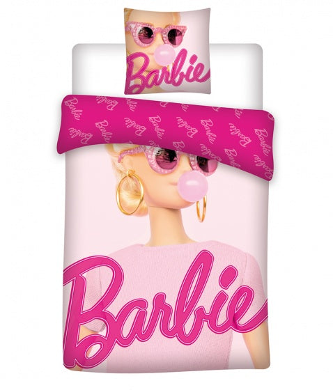 dekbedovertrek Barbie bubblegum 140 x 200 cm