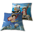 kussen Monkey D. Luffy 35 x 35 cm polyester blauw