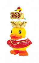 spaarpot eend geel koning 16 cm