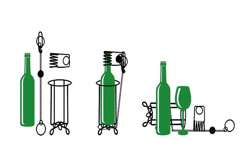 De vergrendelde wijnpuzzel