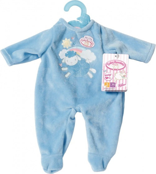 boxpakje voor pop van 34-38 cm blauw