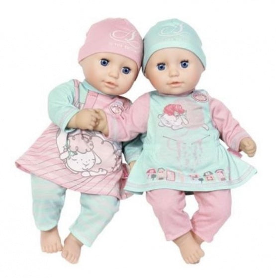 kledingset voor pop tot 36 cm roze 4-delig