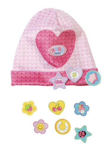 muts met grappige pins 43 cm roze