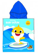 badponcho junior 50 x 100 cm katoen blauw/geel