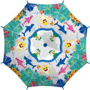 paraplu Baby Shark junior 48 cm polyester transparant