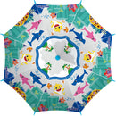 paraplu Baby Shark junior 48 cm EVA lichtblauw