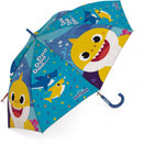paraplu Baby Shark 48 cm polyester lichtblauw