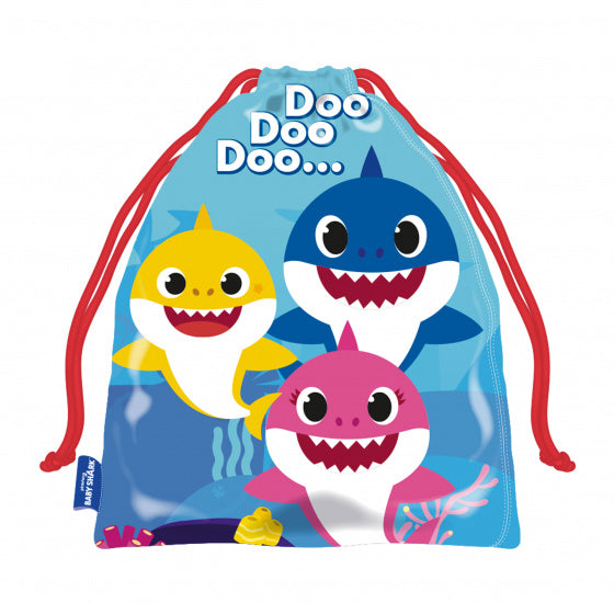 rugzak Baby Shark junior 27 x 22 cm polyester blauw