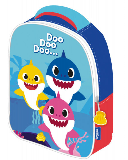 rugzak Baby Shark junior 32 x 26 cm polyester blauw