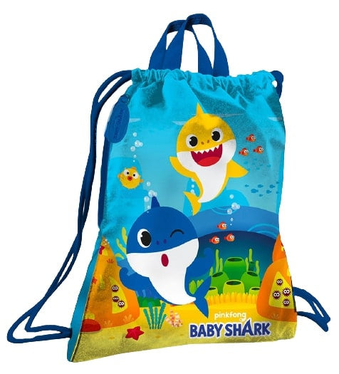 rugzak Baby Shark junior 33 x 45 cm polyester blauw