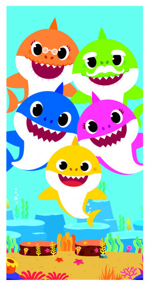 strandlaken junior 70 x 140 cm katoen blauw