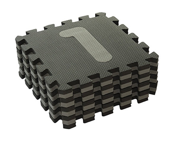 speelmat cijfers junior 90 cm foam grijs 18-delig