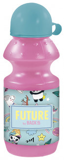 drinkfles junior 330 ml 6 x 18 cm roze/lichtblauw