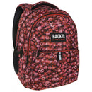 schooltas frambozen meisjes 25 liter 40 cm polyester rood