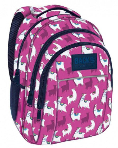 schooltas meisjes 25 liter 32 x 40 cm polyester roze