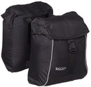 dubbele fietstas 2 x 17 liter zwart