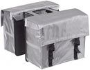 dubbele fietstas Bisonyl 58 liter zilver