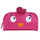 etui vogel 21 x 10 cm roze