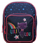 rugzak Lililou 23 x 31 x 8 cm polyester marineblauw