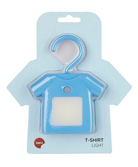decoratieverlichting T-shirt junior 13 cm led ABS blauw