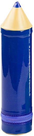 etui Pencil junior 6 x 24,5 cm blauw