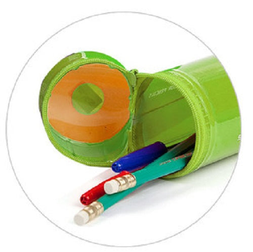 etui Pencil junior 6 x 24,5 cm groen