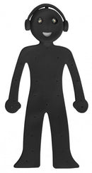 leeslampje Android mannetje 15,7 x 8 cm siliconen zwart