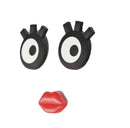 magneet Mrs. siliconen zwart/wit 3-delig