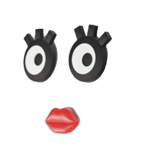 magneet Mrs. siliconen zwart/wit 3-delig