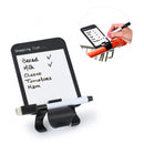 memobord Caddie 15 x 11,5 cm zwart/wit 2-delig