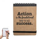 notitieboekje quote 15,3 x 11 cm kunstleer lichtbruin